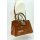 BELLI Ledertasche cognac lack kroko